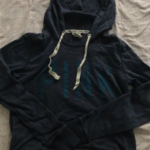 PINK navy blue/ light blue hoodie
